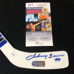 Johnny Bower Signed Toronto Maple Leafs Plastic Mini Stick JSA COA