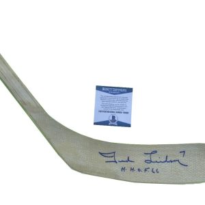 Ted Lindsay Signed Detroit Red Wings CCM Vector Junior Stick Beckett COA