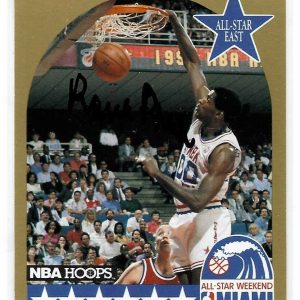 Robert Parish Signed 1990/91 NBA Hoops Card #8