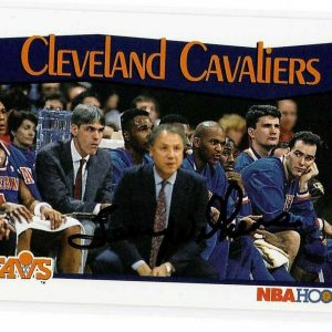 Lenny Wilkens Signed 1991/92 NBA Hoops Cleveland Caveliers Card #278