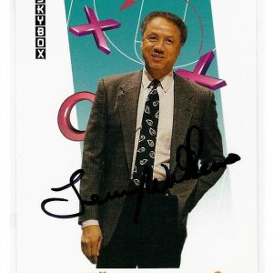 Lenny Wilkens Signed 1992/93 Skybox Card #382