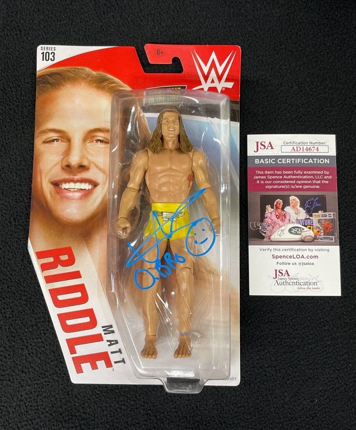 Matt Riddle Signed WWE NXT Superstar Action Figure Series 103 RK Bro ...