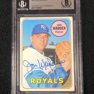 Jon Warden Signed 1969 Topps Rookie Card #632 Beckett Certified