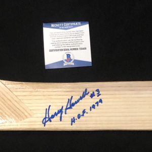 Harry Howell Signed & Inscribed New York Rangers Northland Stick Beckett COA