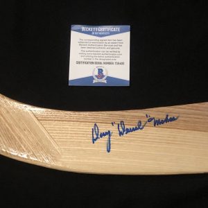 Doug Mohns Signed & Inscribed "Diesel" Boston Bruins Northland Stick Beckett COA