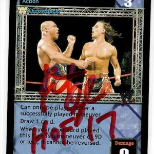 Kurt Angle Signed 2005 WWE Raw Deal Card #65 WWF
