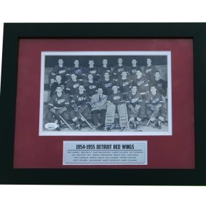 1954/55 Detroit Red Wings Stanley Cup Champions 8x10 Photo Signed By 16 JSA COA