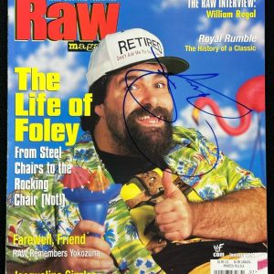 Mick Foley Signed WWF Raw Magazine January 2001 WWE Mick Foley