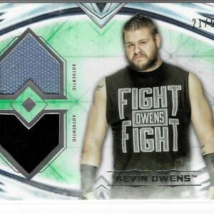 Kevin Owens 2020 Topps Undisputed WWE Raw Green Dual Relic Card DR-KO 21/50