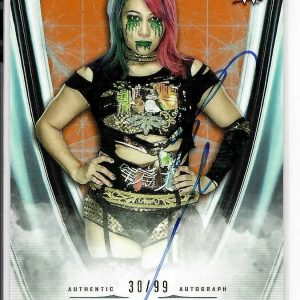 Asuka 2020 Topps Undisputed WWE Raw Orange Autograph Card A-AS 30/99
