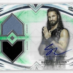 Seth Rollins 2020 Topps Undisputed WWE Autograph Dual Relic Card DRA-SR 43/50