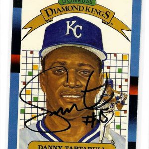 Danny Tartabull Signed 1988 Donruss Diamond Kings Card #5 Kansas City Royals