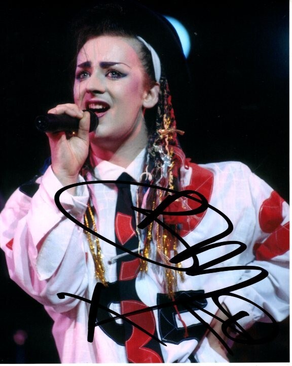BOY GEORGE signed autographed CULTURE CLUB 8x10 photo | Autographia