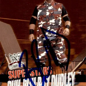 Bubba Ray Dudley Signed 2001 Fleer WWF Super Stars Card #16 WWE