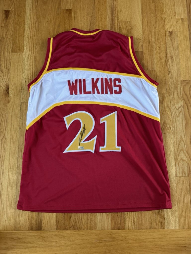 Dominique Wilkins SIGNED Autographed Atlanta Hawks JERSEY Tristar