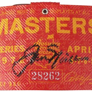 Jack Nicklaus Signed 1972 Masters Augusta Golf Club Badge Ticket PSA #AN52551