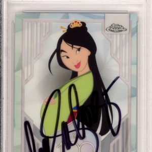 2023 TOPPS CHROME DISNEY REFRACTOR MULAN SIGNED AUTOGRAPH LEA SALONGA PSA DNA