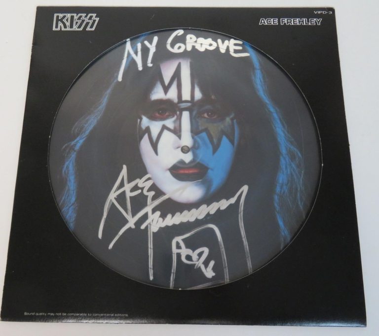 Ace Frehley KISS Signed Autograph Auto 