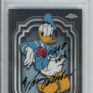 2024 TOPPS CHROME DISNEY DONALD DUCK SIGNED TONY ANSELMO PSA DNA COA AUTOGRAPHED