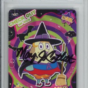 2025 SPONGEBOB SQUAREPANTS MRS PUFF RARE CARD SIGNED MARY JO CATLETT PSA DNA COA