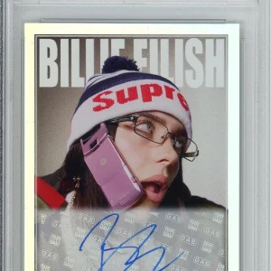 Billie Eilish COMPLEX GAS Card AUTOGRAPH SIGNED Rainbow Foil 37/40 PSA DNA COA