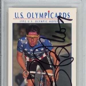 1992 IMPEL US OLYMPIC LANCE ARMSTRONG SIGNED AUTOGRAPHED CARD PSA DNA COA