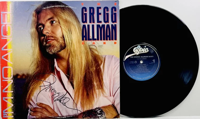 GREGG ALLMAN Signed Autograph LP Cover 