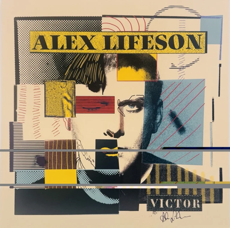 ALEX LIFESON Signed Autograph LP Insert 