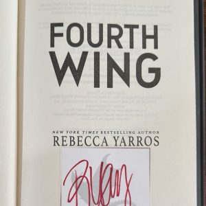 SIGNED Rebecca Yarros Fourth Wing Holiday 1st Edition Book PSA DNA COA Autograph