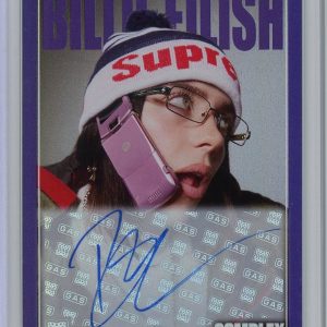 Billie Eilish x COMPLEX GAS Trading Card AUTOGRAPH SIGNED Purple Foil #'d 21/25
