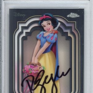 2024 DISNEY TOPPS CHROME PRINCESS SNOW WHITE SIGNED RACHEL ZEGLER PSA DNA COA