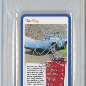 RICHARD PETTY DISNEY CARS THE KING SIGNED TRADING CARD AUTOGRAPH PSA DNA COA