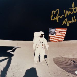 EDGAR MITCHELL Signed Autograph Apollo 14 NASA Astronaut JSA COA