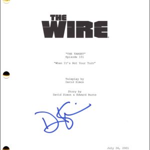 David Simon Signed Autograph The Wire Full Pilot Script Screenplay w/ JSA COA