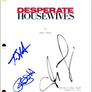 Eva Longoria Teri Hatcher Huffman Signed Autograph Desperate Housewives Script