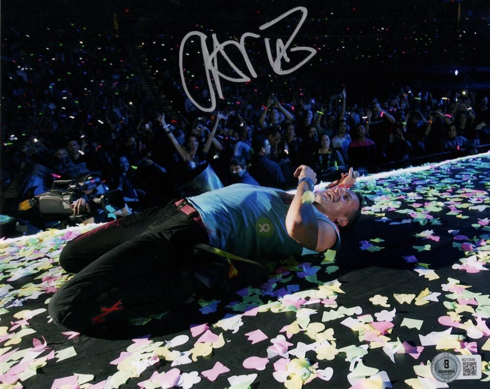 Chris Martin Coldplay Signed Autograph 8x10 Photo - Parachutes w ...