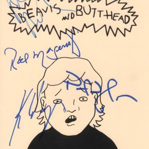 Winger Band x4 Signed Autograph 8.5x11 Beavis and Butt-head Photo w/ JSA COA