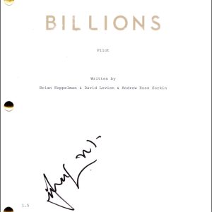 Damian Lewis Signed Autograph Billions Pilot Script Screenplay - Bobby Axelrod