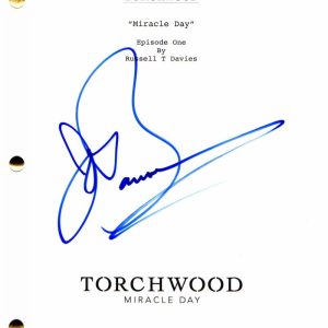 JOHN BARROWMAN SIGNED AUTOGRAPH -TORCHWOOD MIRACLE DAY EPISODE SCRIPT DOCTOR WHO