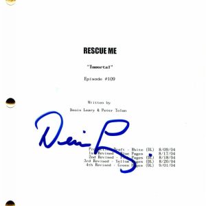 DENIS LEARY SIGNED AUTOGRAPH - RESCUE ME EPISODE SCRIPT - A BUG'S LIFE, ICE AGE