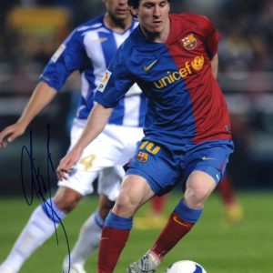 Lionel Messi Signed Autograph 11x14 Photo - Argentina Soccer Futbol Star PSA COA