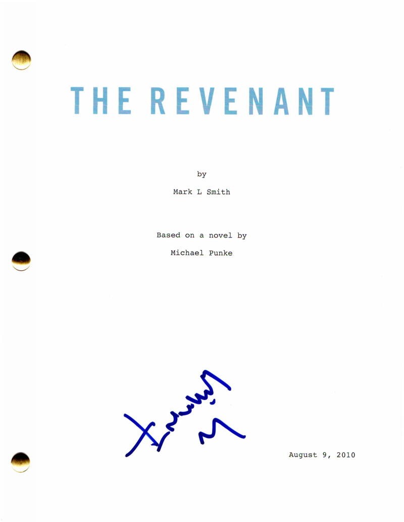 ALEJANDRO INARRITU SIGNED AUTOGRAPH THE REVENANT MOVIE SCRIPT LEONARDO