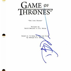 DB D.B. WEISS SIGNED AUTOGRAPH - GAME OF THRONES FINAL EPISODE FULL SCRIPT
