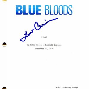 LEN CARIOU SIGNED AUTOGRAPH - BLUE BLOODS PILOT SCRIPT - TOM SELLECK, WAHLBERG