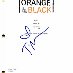 TARYN MANNING SIGNED AUTOGRAPH - ORANGE IS THE NEW BLACK PILOT SCRIPT -UZO ADUBA