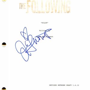JESSICA STROUP SIGNED AUTOGRAPH - THE FOLLOWING FULL PILOT SCRIPT - KEVIN BACON