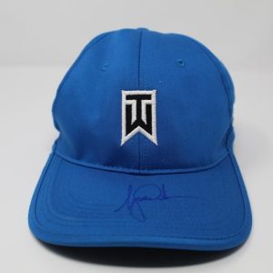 TIGER WOODS SIGNED AUTOGRAPH TW NIKE HAT - MASTERS & OPEN CHAMPION, LEGEND PSA