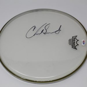 CHAD SMITH SIGNED AUTOGRAPH DRUMHEAD - RED HOT CHILI PEPPERS CALIFORNICATION PSA