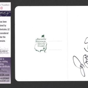 Rory McIlroy Signed Autograph Augusta National Masters Scorecard JSA COA