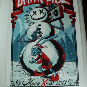 BLINK-182 SIGNED AUTOGRAPH LE CONCERT TOUR POSTER - MERRY CHRISTMAS XMAS 2013